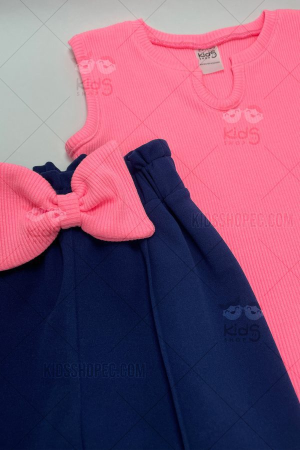 Conjunto de Top Sin Mangas y Pantalones con Lazo - Imagen 2