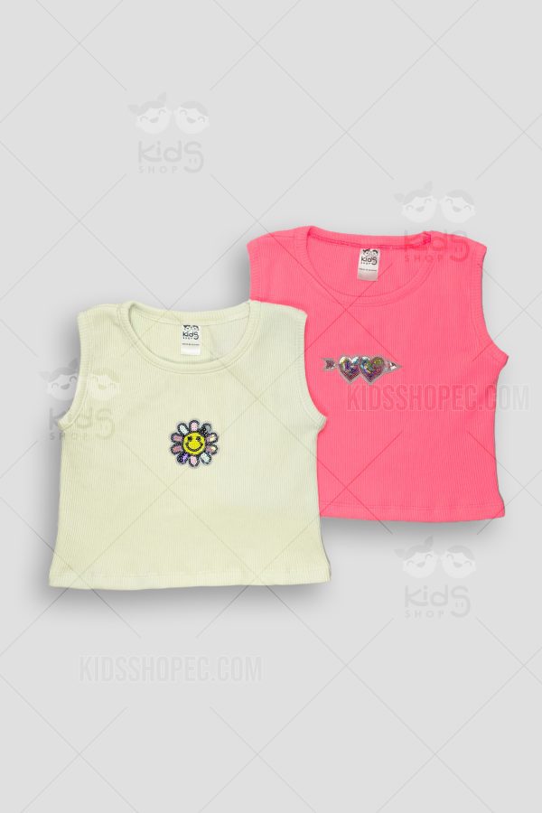 Camiseta Sin Mangas con Apliques a Elección