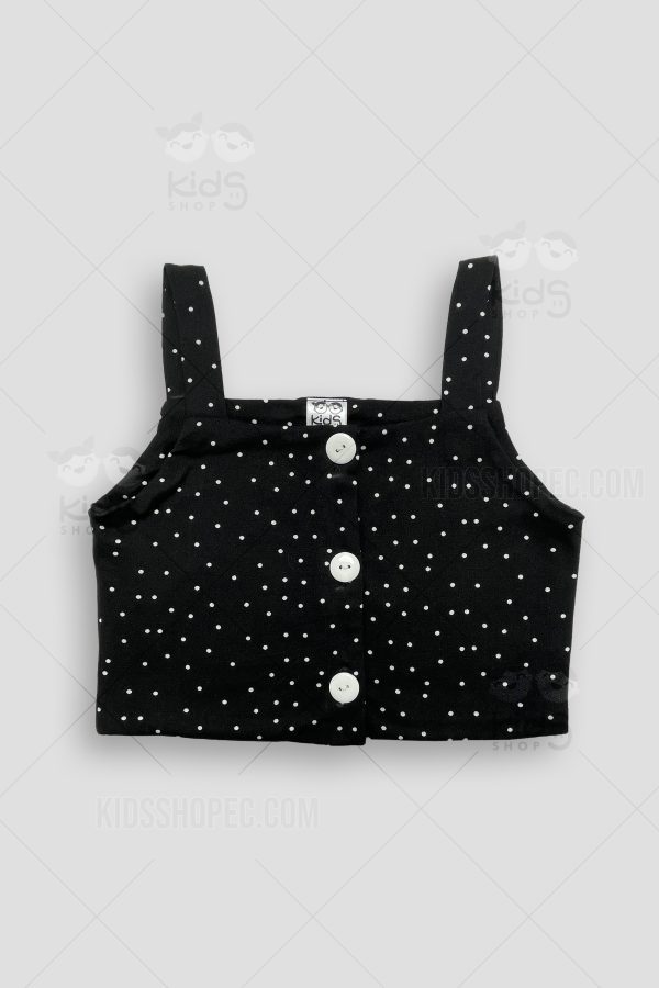 Conjunto Infantil de Top y Falda con Lunares - Imagen 3