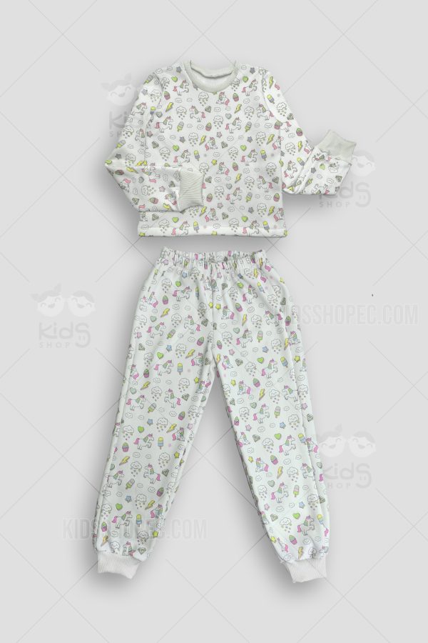 Pijama Infantil de Dos Piezas con Motivos Coloridos