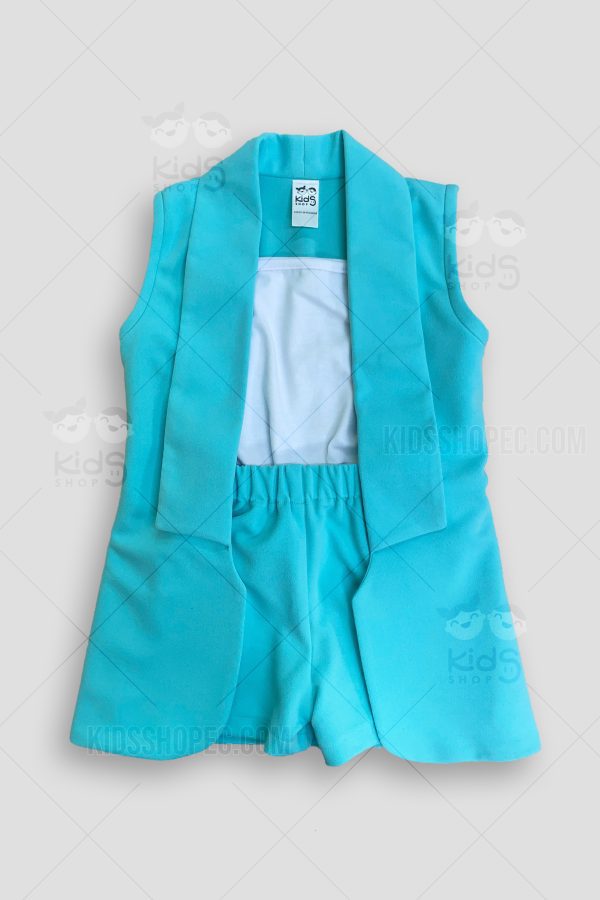 Conjunto 3 Piezas Infantil Elegante Turquesa de Verano