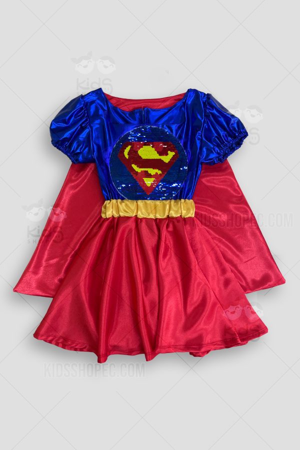 Vestido Infantil de Superhéroe Superman