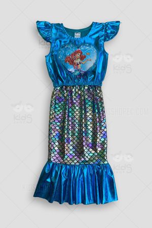 Vestido Infantil Sirena Encantada con Volantes