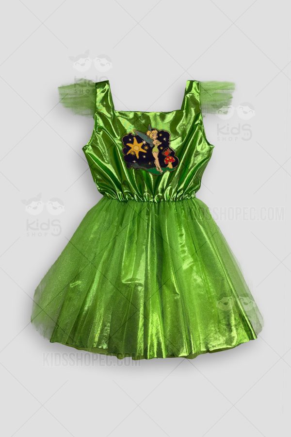 Vestido Infantil Princesa Campanita Con Falda Tul