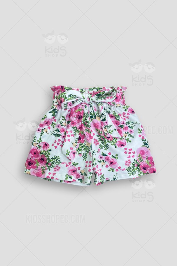 Conjunto Infantil Floral de blusa y short - Imagen 3