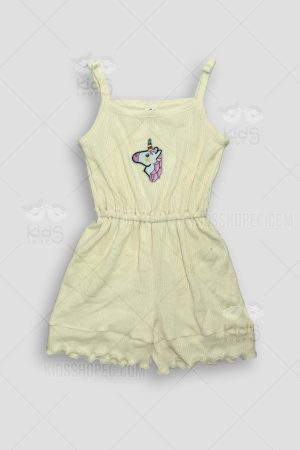 Enterizo Infantil Amarillo con aplique