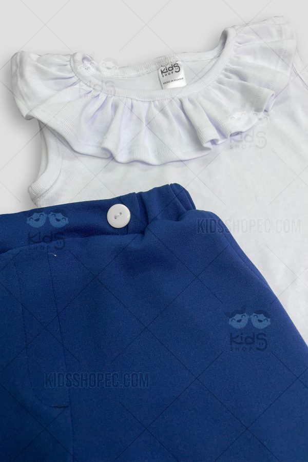Blusa Sin Mangas con Volantes y Pantalones con bolsillos - Imagen 2