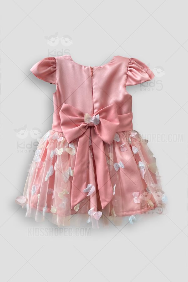 Vestido Infantil Elegante y Falda de Tul con Lazos Decorativos - Imagen 4