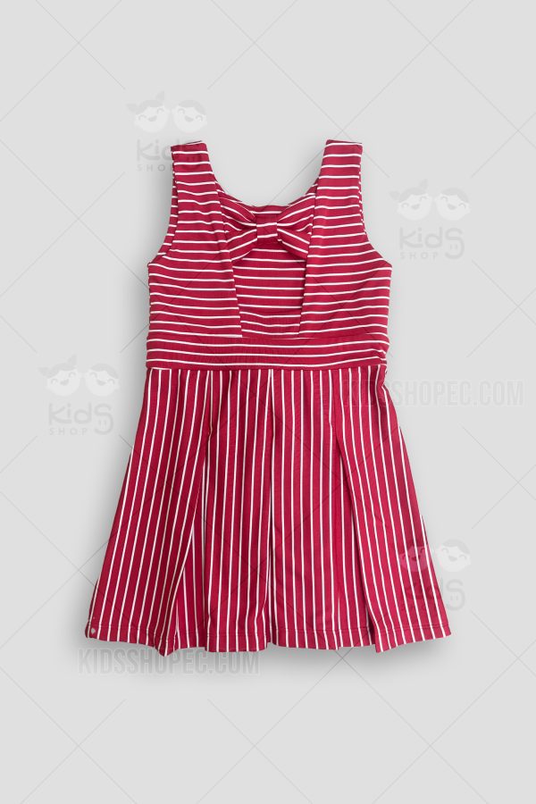 Vestido Infantil Rayas Náuticas con Lazo - Imagen 4