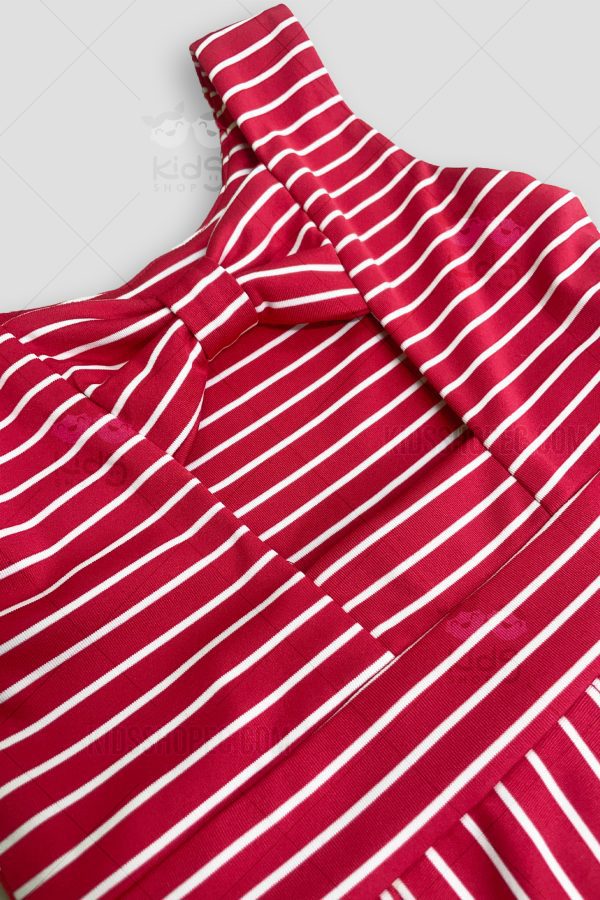 Vestido Infantil Rayas Náuticas con Lazo - Imagen 3