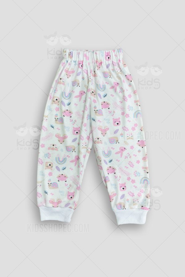 Pijama Infantil de Animales y Elementos Florales - Imagen 4