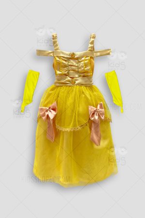 Vestido o Disfraz de Princesa con Guantes