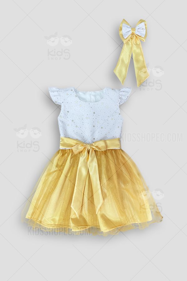 Vestido Infantil de Fiesta "Estrella Dorada"