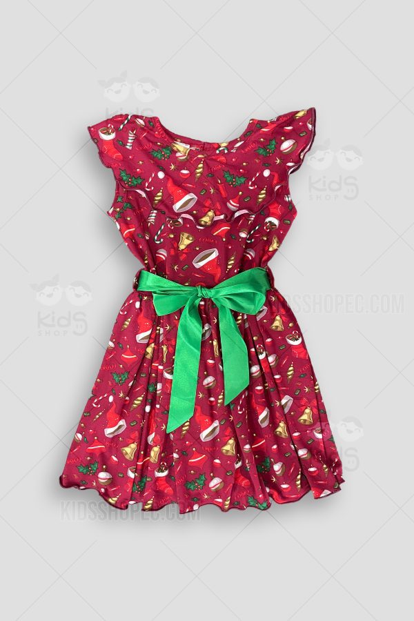 Vestido Festivo Infantil "Alegría Navideña"