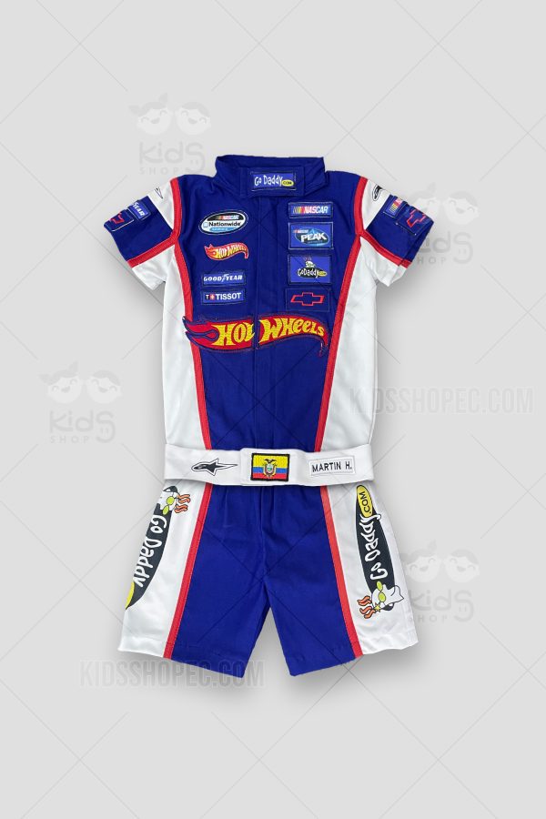Traje Overol Corto Hot Wheels: Piloto de en Acción
