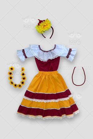 Vestido o Traje Típico Folclórico Mexicano