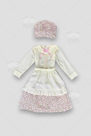 Disfraz o Vestido de Sirvienta Tradicional con Delantal