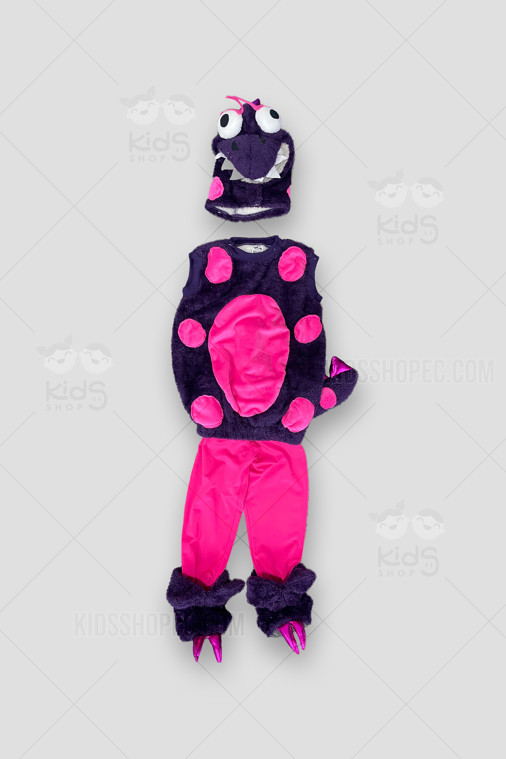 Disfraz de Monstruo Morado y Rosa