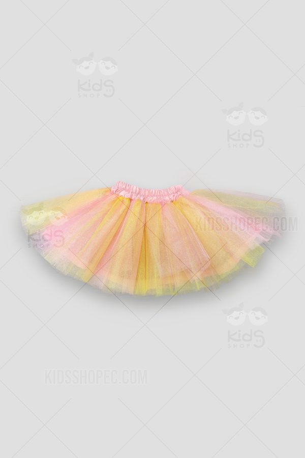 Vestido o Conjunto de Falda Tutú Rosa Glitter y Camiseta Blanca - Imagen 4