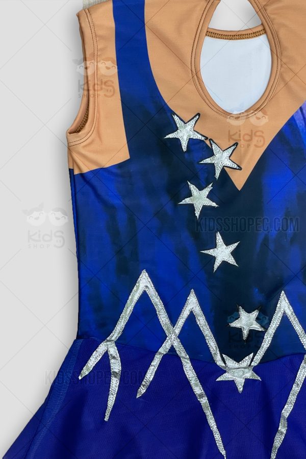 Traje de Danza del Vientre Azul Profundo - Imagen 4