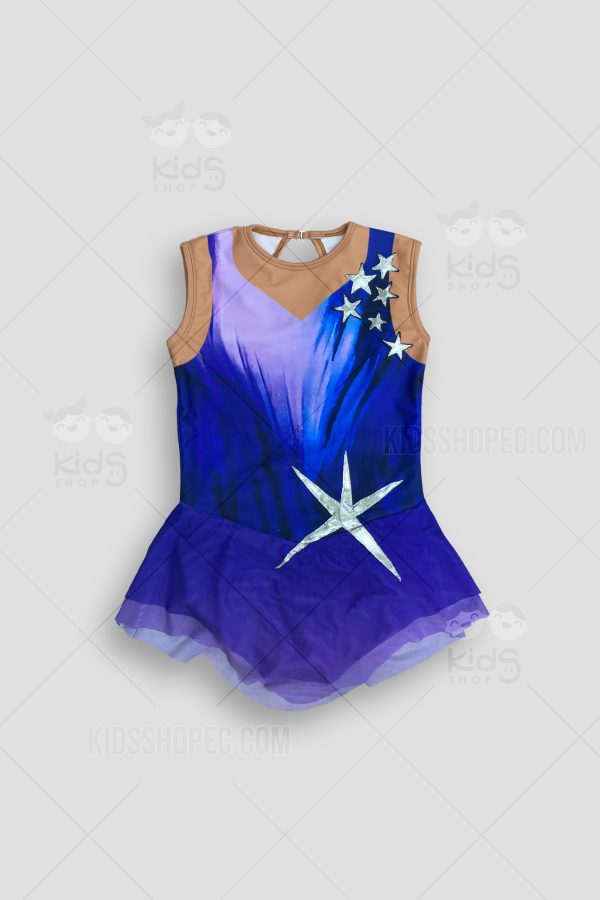 Traje de Danza del Vientre Azul Profundo
