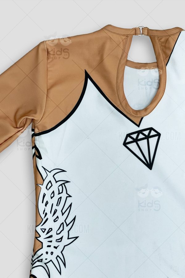 Traje de Danza Rítmica Diamante Blanco - Imagen 4