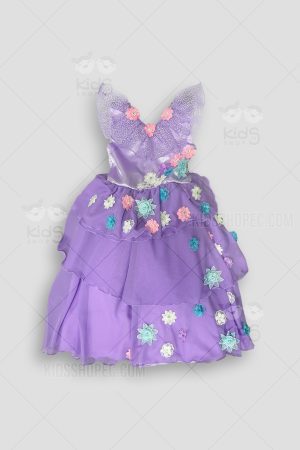 Vestido Floral Morado de Verano para Niñas