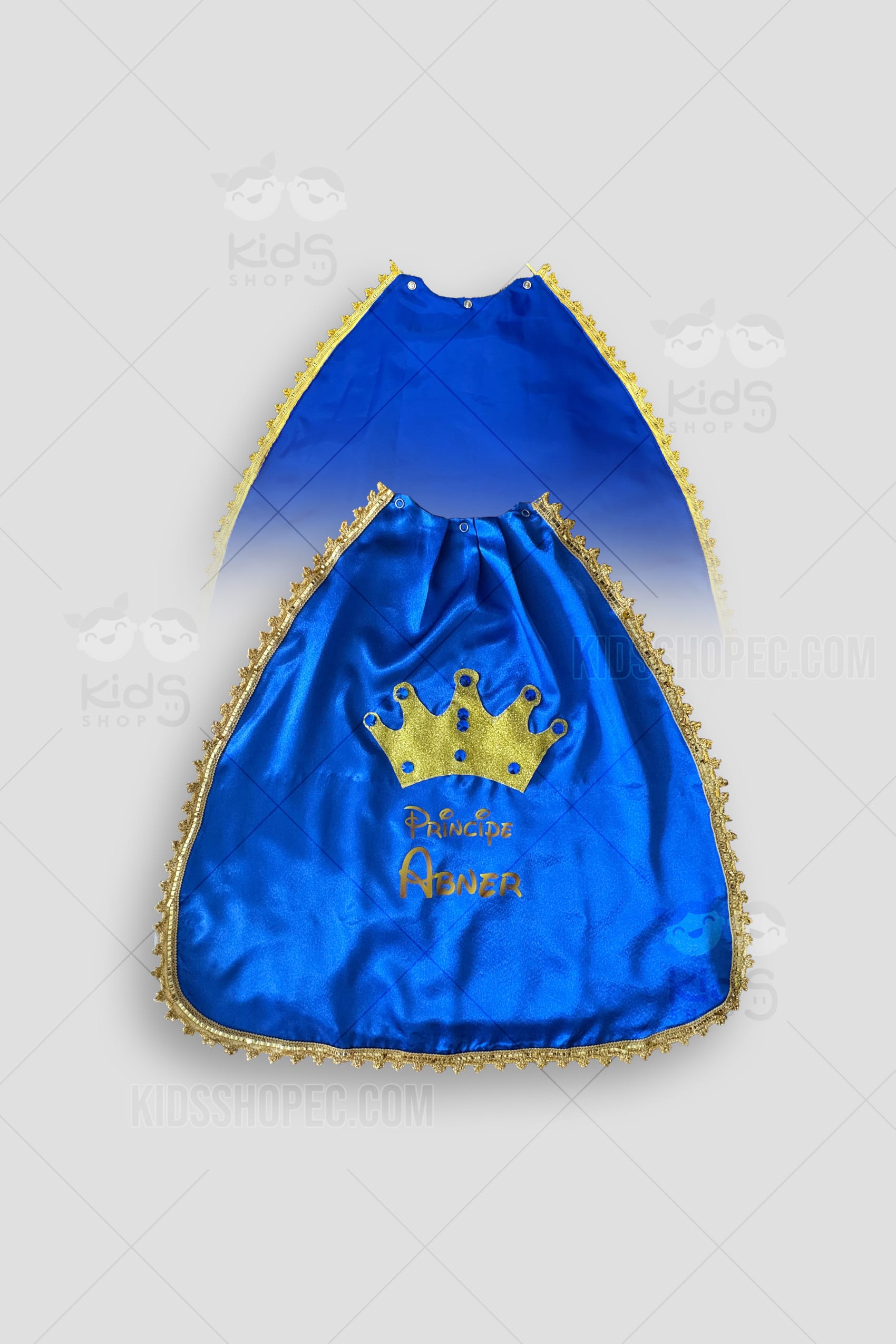 Traje de Príncipe Azul Real: Disfraz de Gala de Cuento de Hadas a Medida para Niños - Imagen 5