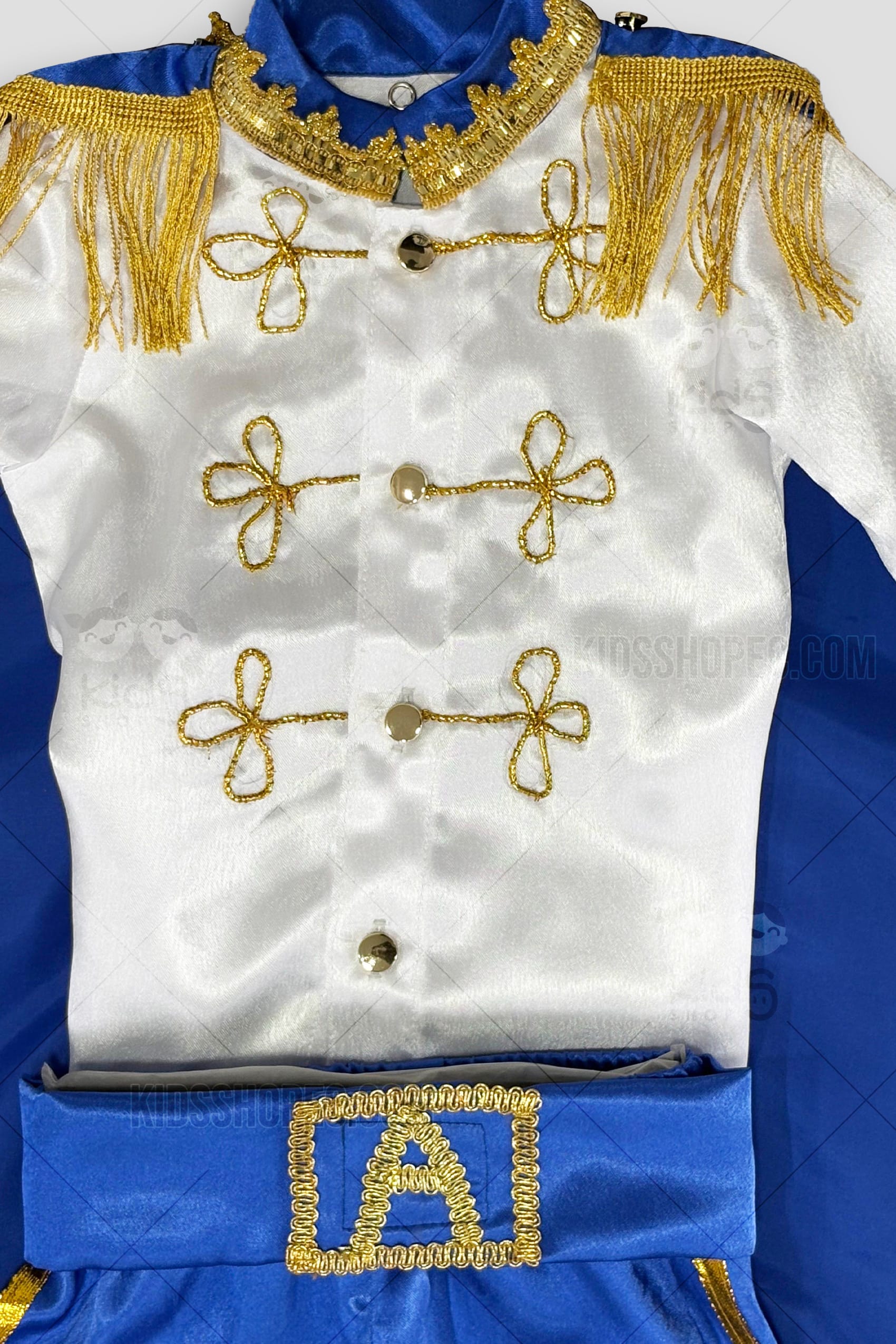 Traje de Príncipe Azul Real: Disfraz de Gala de Cuento de Hadas a Medida para Niños - Imagen 2