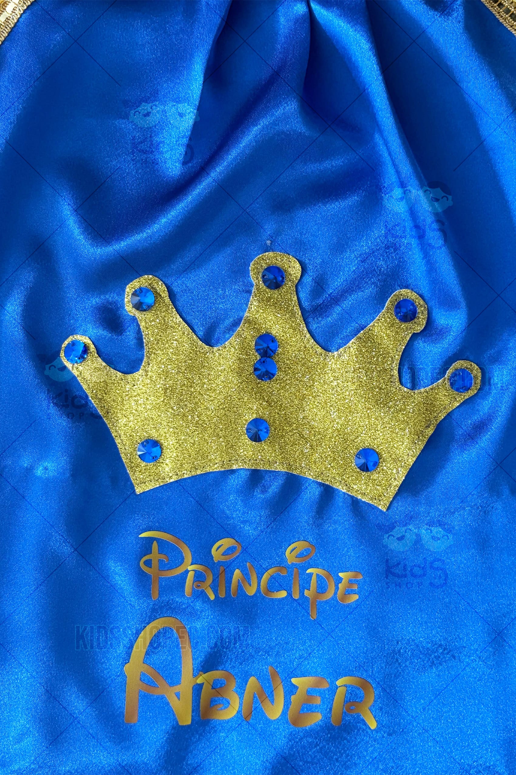 Traje de Príncipe Azul Real: Disfraz de Gala de Cuento de Hadas a Medida para Niños - Imagen 3