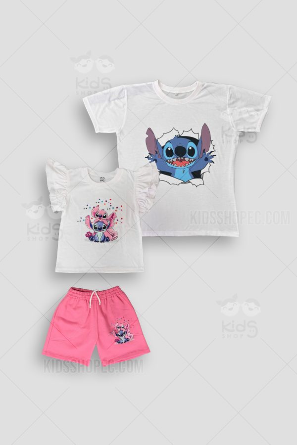 Conjunto Familiar o Dúo de Camisetas de Stitch y Angel (Lilo & Stitch)
