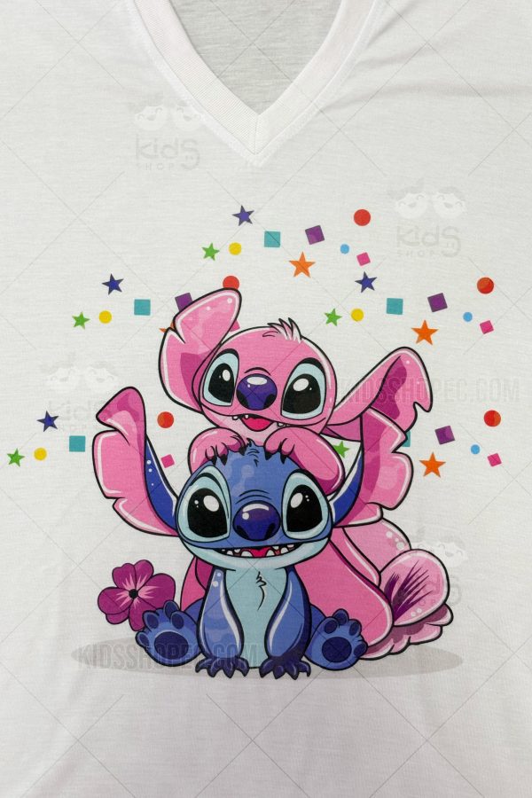 Conjunto Familiar o Dúo de Camisetas de Stitch y Angel (Lilo & Stitch) - Imagen 4