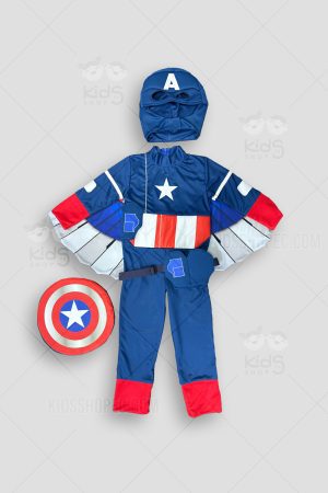 Disfraz o Traje Completo de Capitán América (con Alas y Escudo)