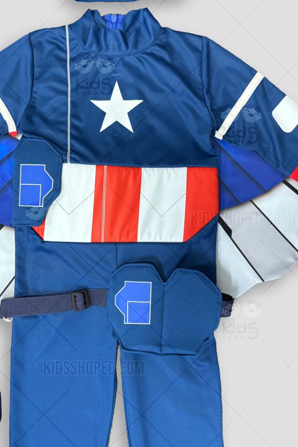 Disfraz o Traje Completo de Capitán América (con Alas y Escudo) - Imagen 2