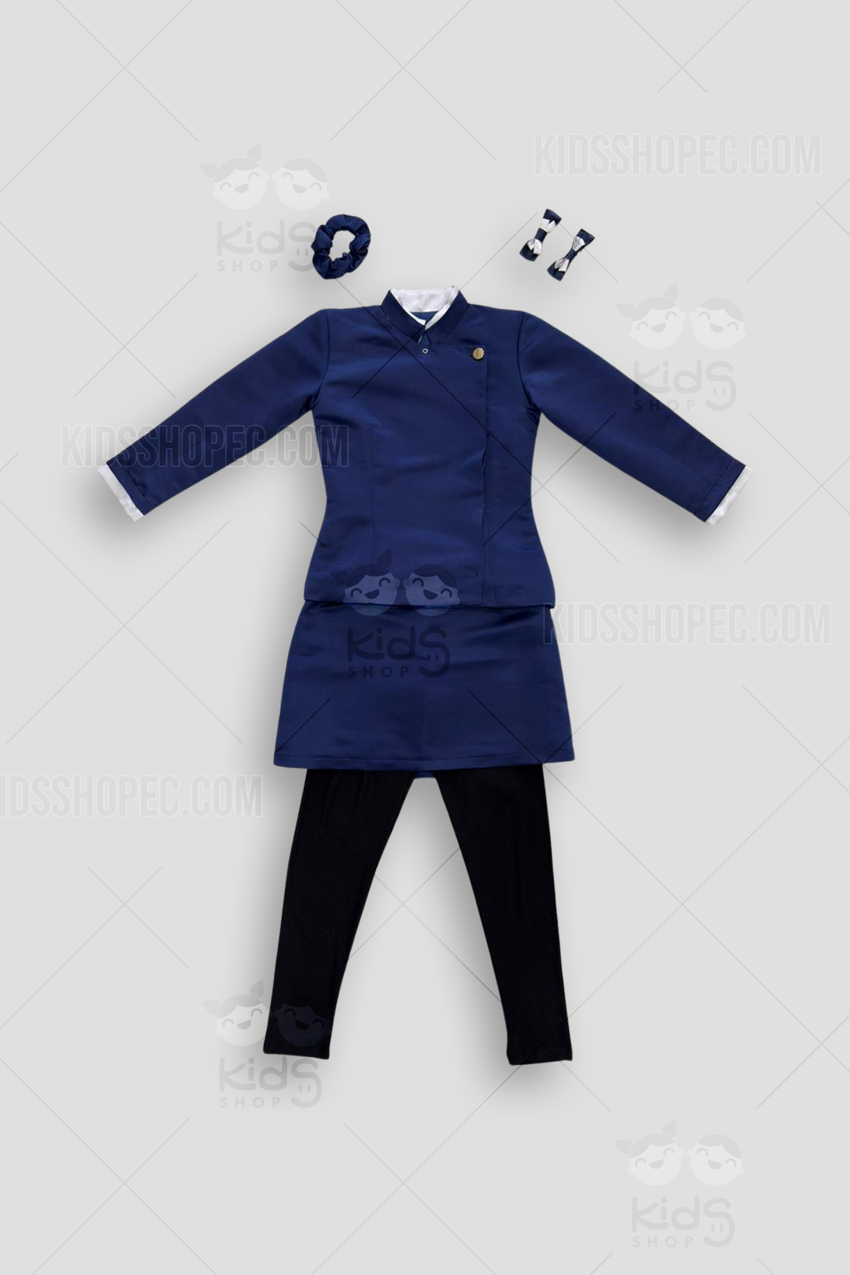 Disfraz o Traje Elegante de Azafata - Aeromoza para Niña