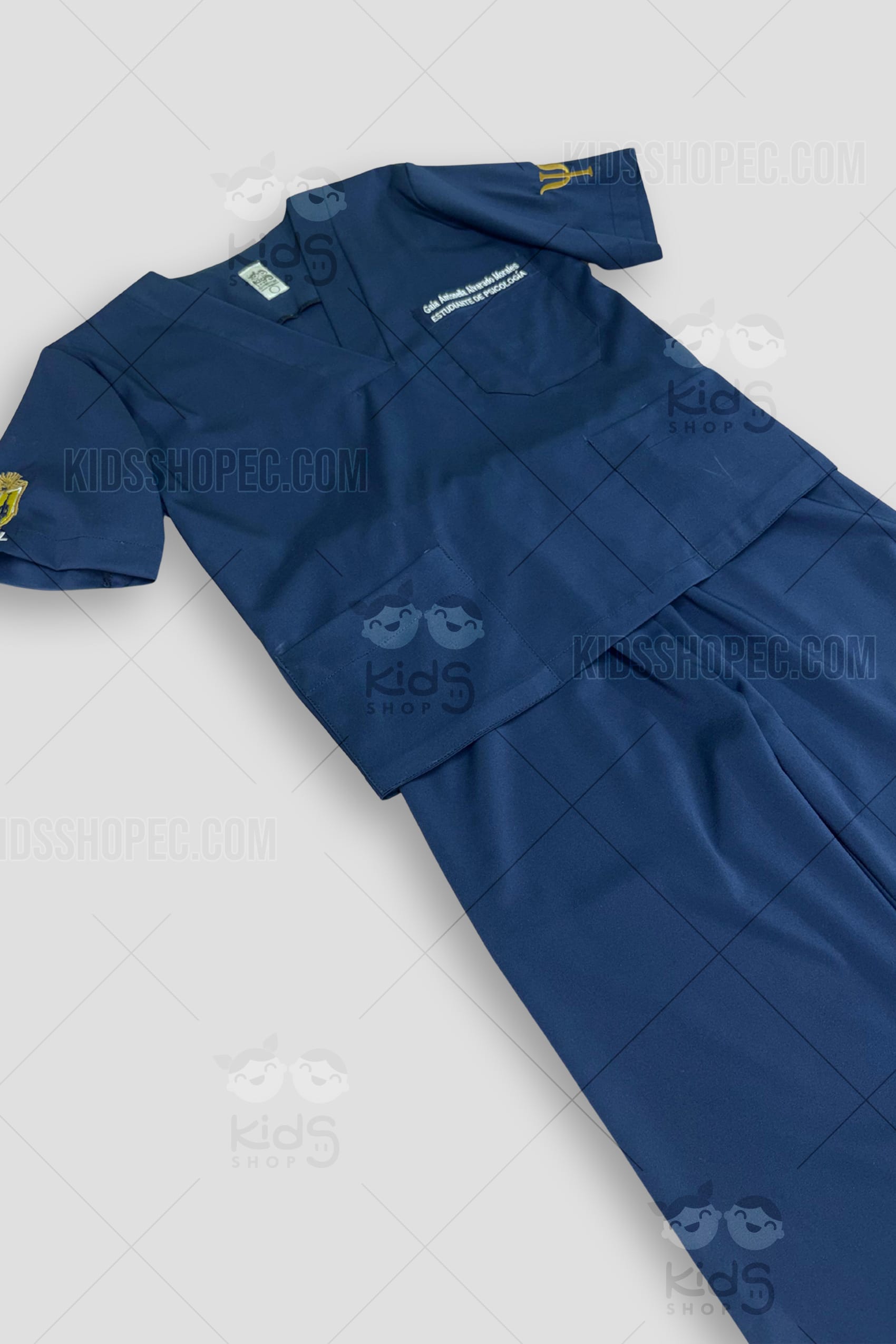 Scrub de Psicología Personalizado: Uniforme Azul Marino de Alta Calidad a Medida - Imagen 4