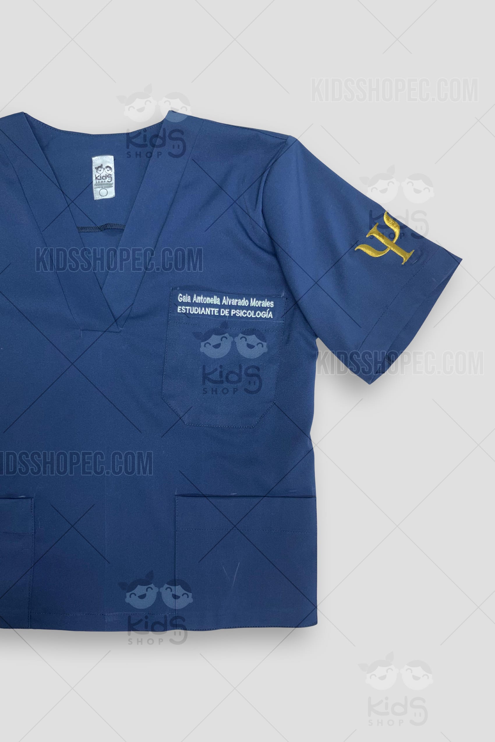 Scrub de Psicología Personalizado: Uniforme Azul Marino de Alta Calidad a Medida - Imagen 2