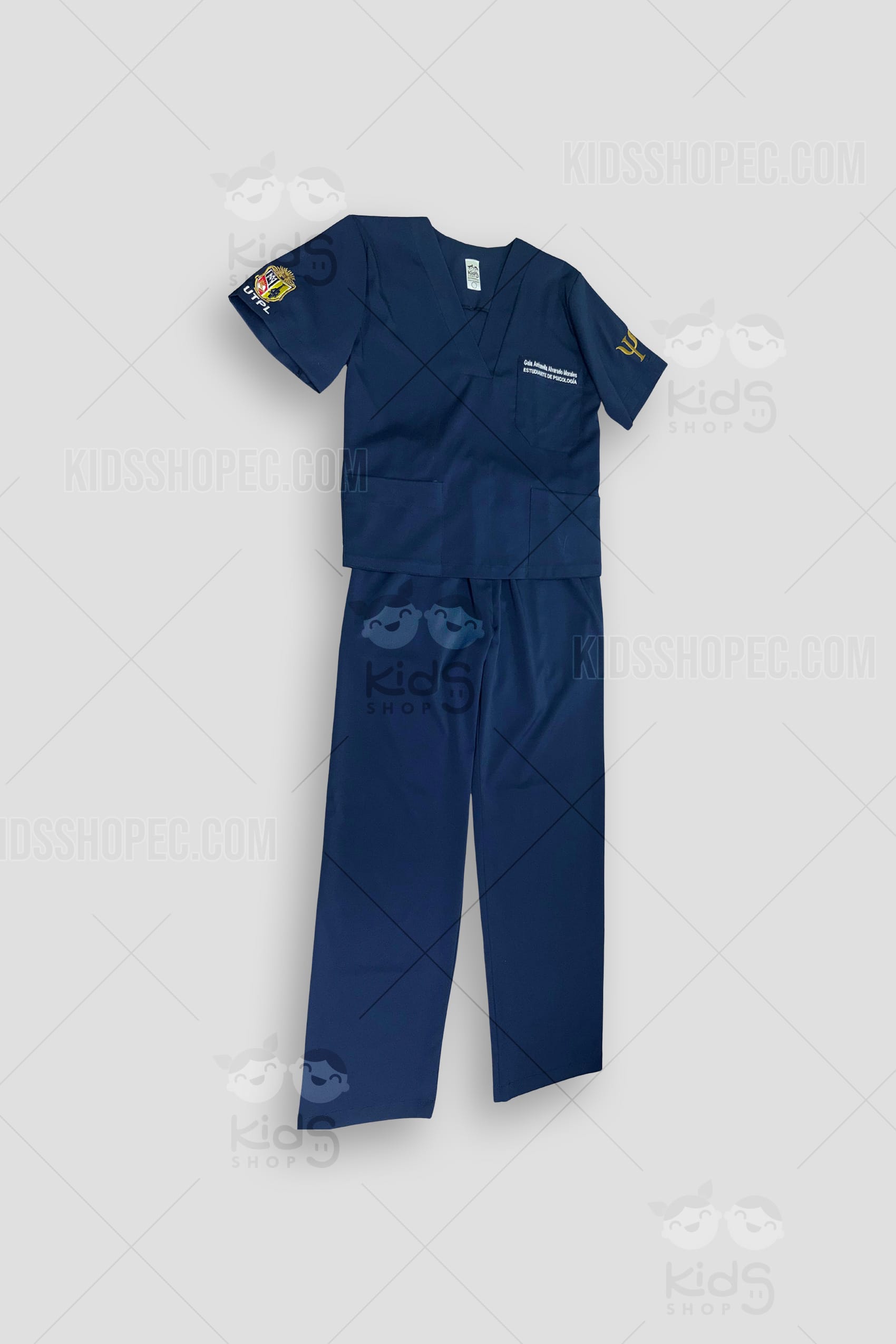 Scrub de Psicología Personalizado: Uniforme Azul Marino de Alta Calidad a Medida - Imagen 6