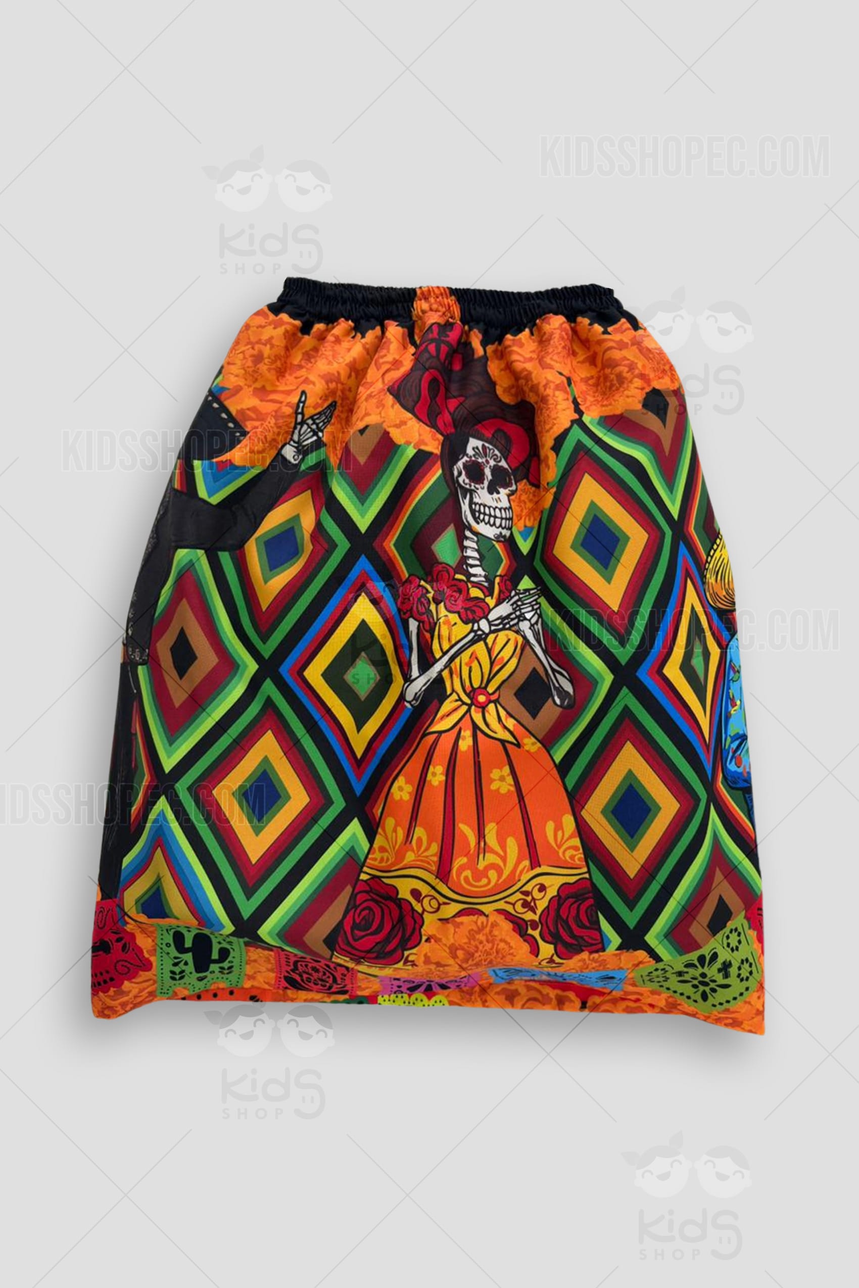 Disfraz de Catrina Mexicana para Niña: Vestido Tradicional de Día de Muertos a Medida - Imagen 5