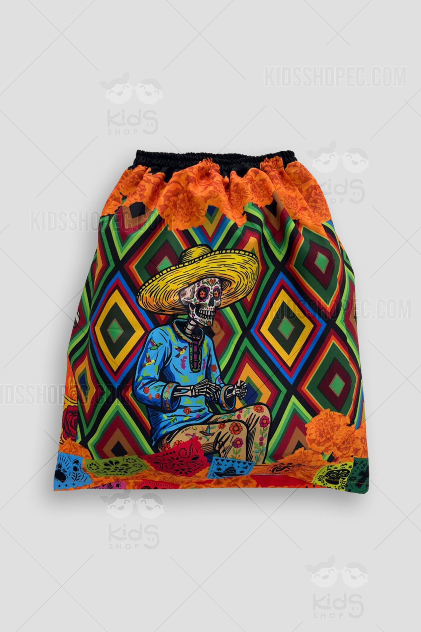 Disfraz de Catrina Mexicana para Niña: Vestido Tradicional de Día de Muertos a Medida - Imagen 2