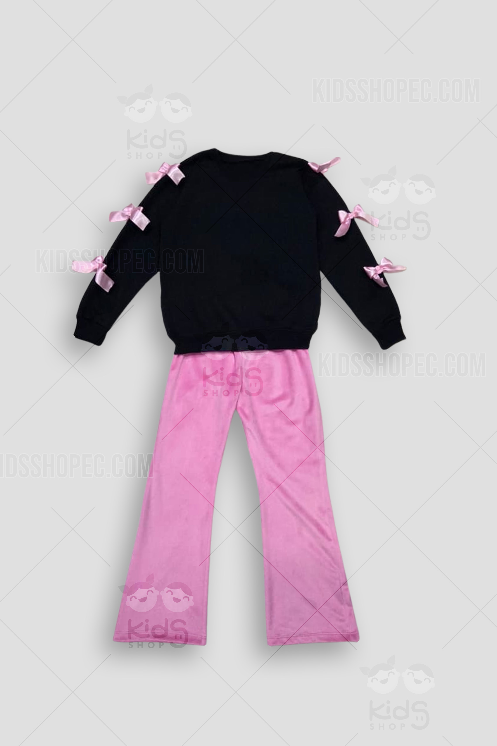 Conjunto o Buso con Lazos y Pantalón Aterciopelado