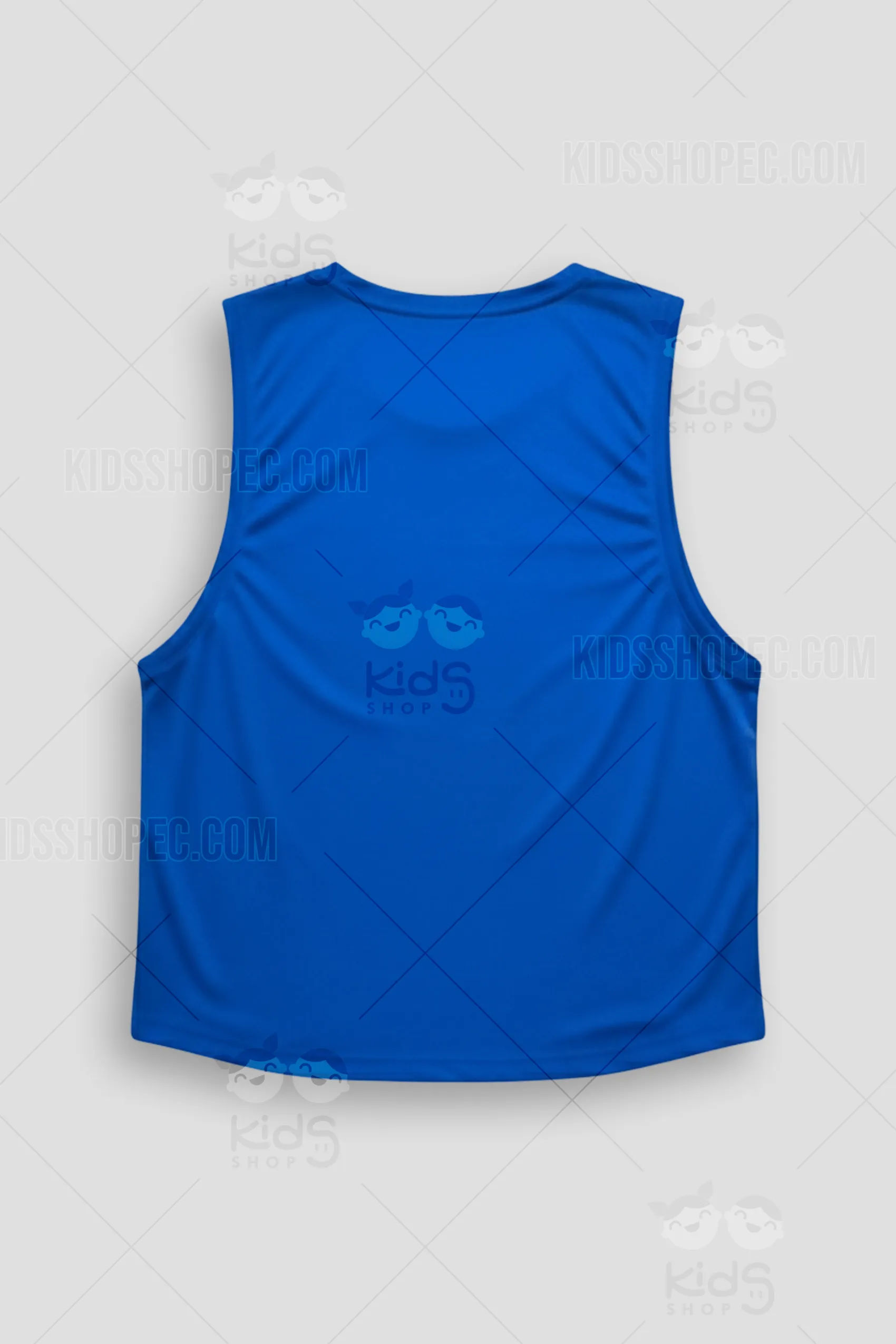 Bividí Deportivo Azul Eléctrico: Camiseta Sin Mangas Técnica a Medida - Imagen 3