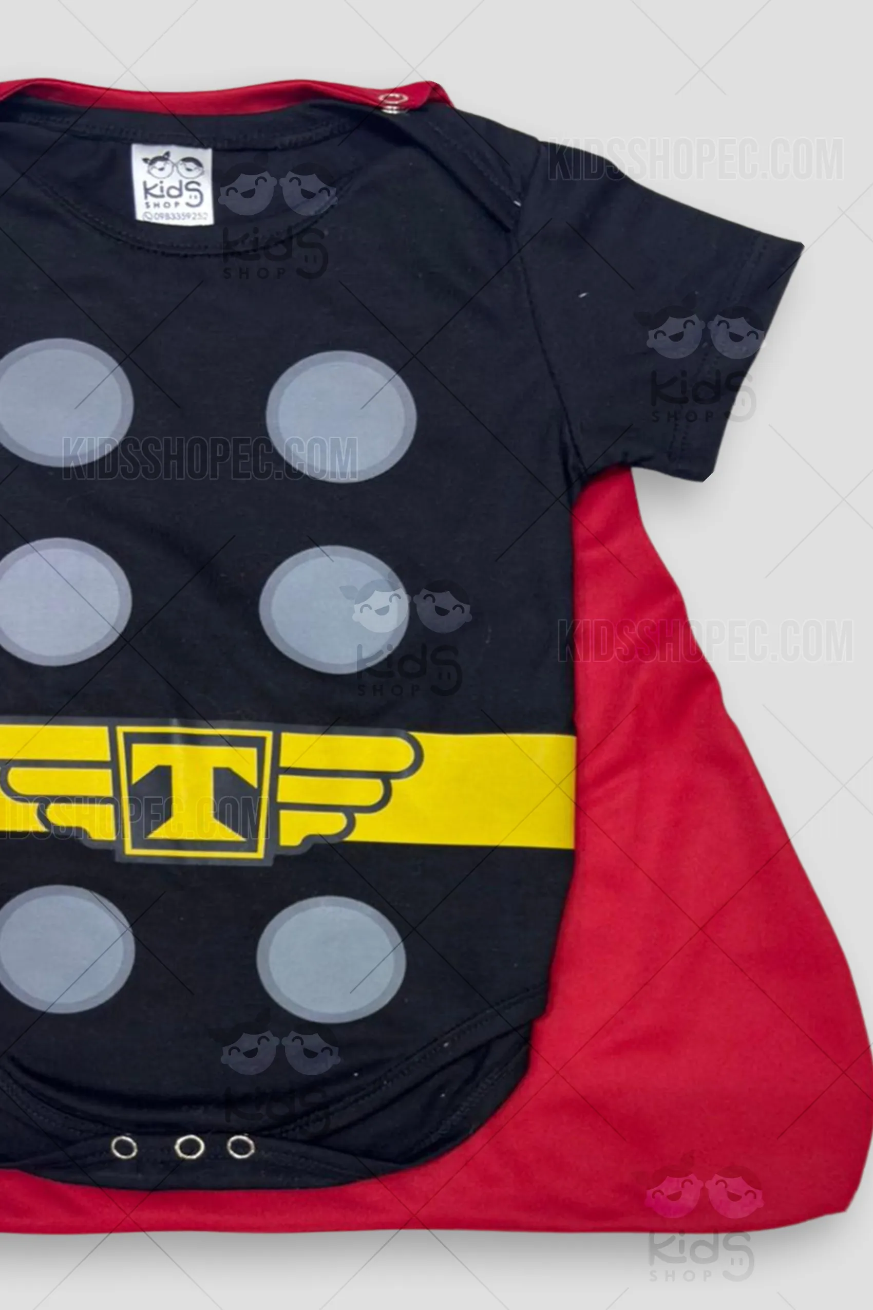 Body o Disfraz de Thor Monsters, Inc. para Bebé: Conjunto de Mameluco y Gorrito Premium - Imagen 2