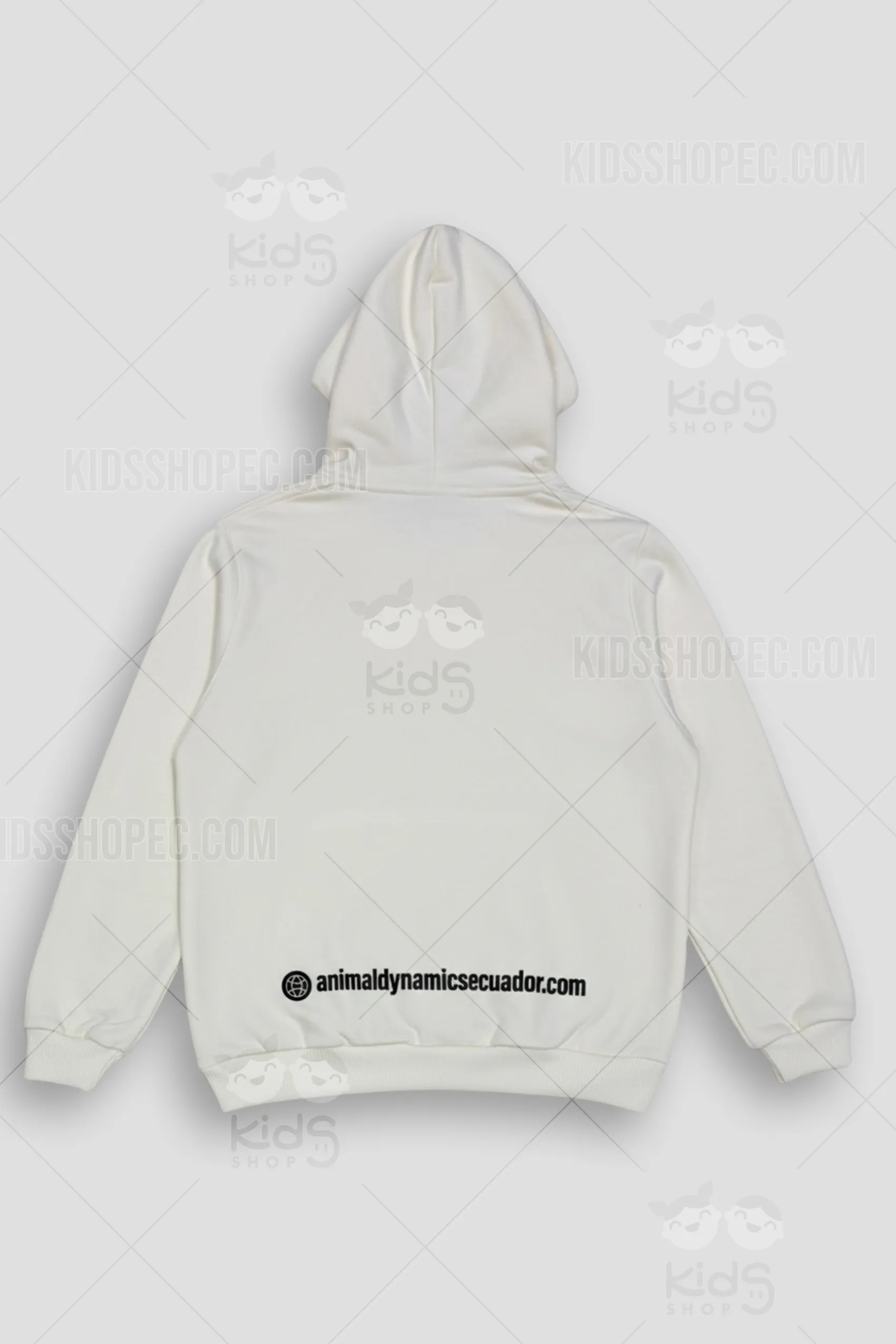 Chompa Blanca Personalizada Animal Dynamic: Hoodie con Capucha y Diseño Corporativo a Medida - Imagen 4