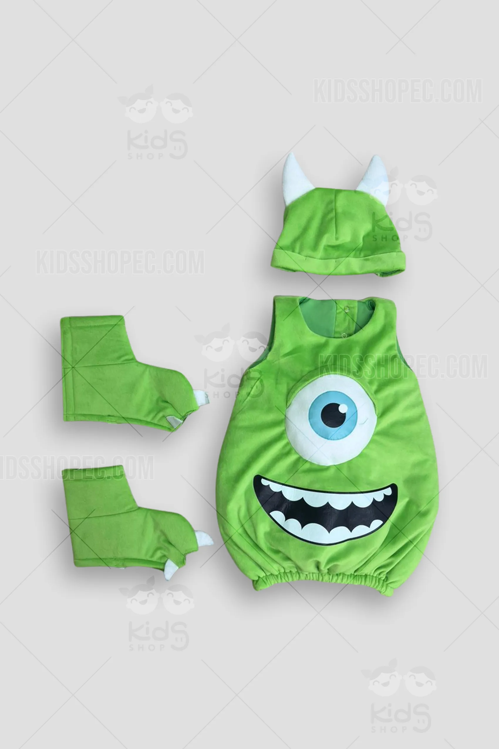 Traje de Mike Wazowski Monsters, Inc. para Bebé: Disfraz Premium de Cuatro Piezas - Imagen 3