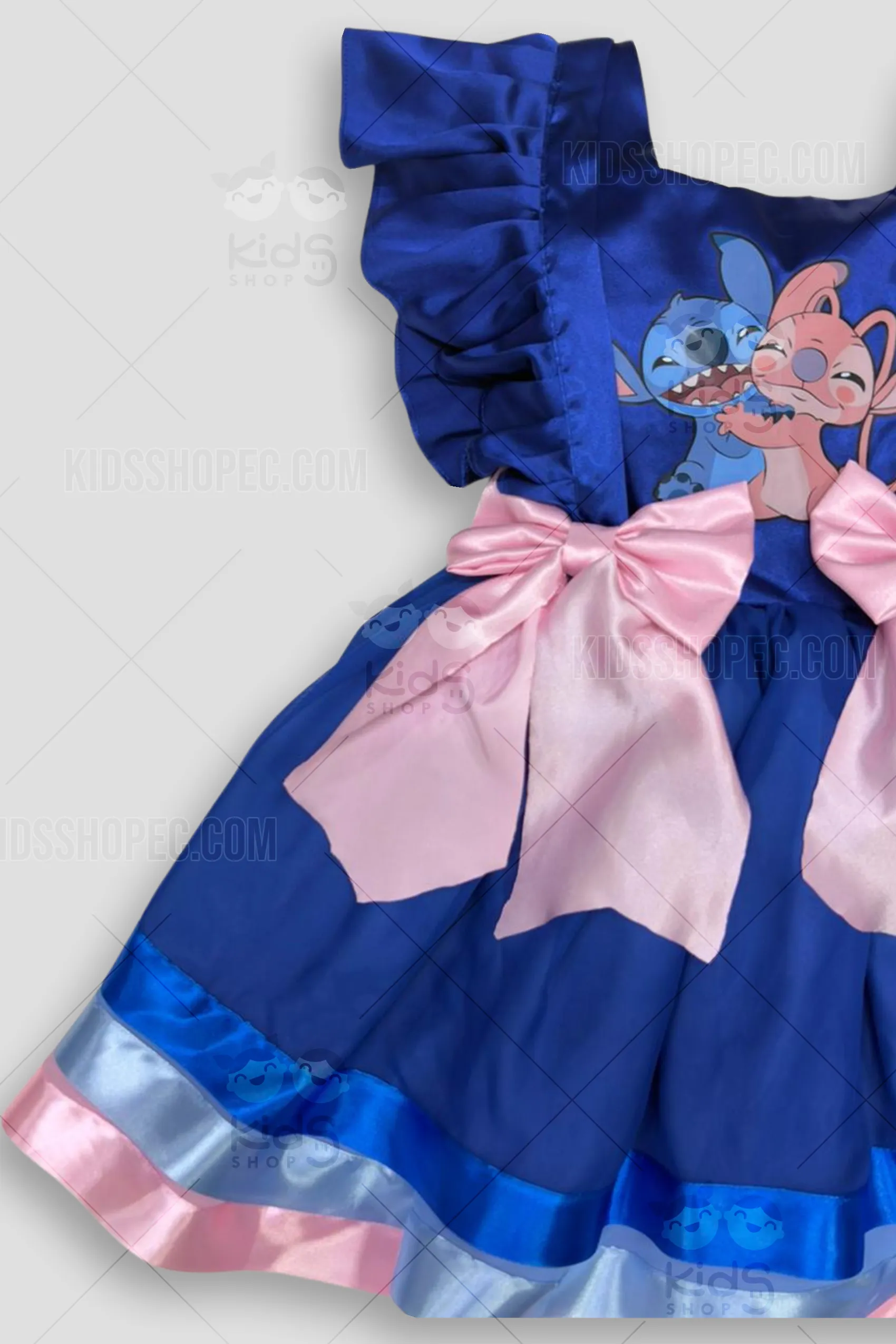 Conjunto Temático Completo de Stitch para Bebé: Disfraz de Vestido, Diadema y Camiseta con Orejas - Imagen 2