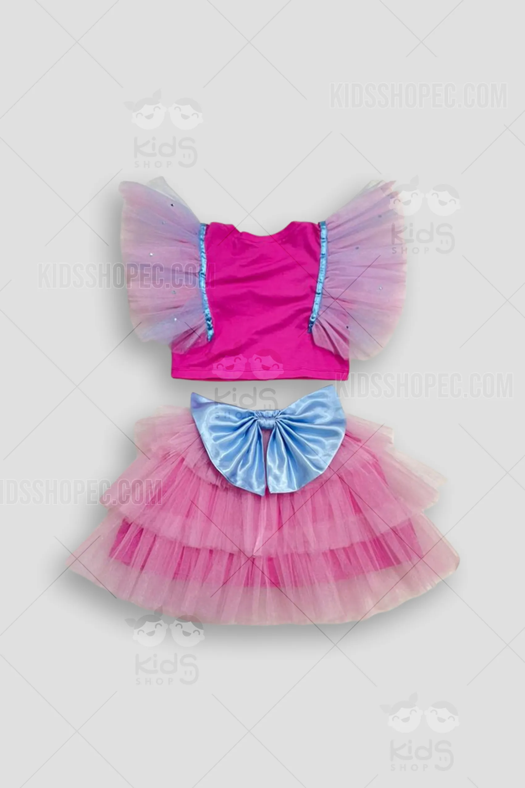 Conjunto Temático de Angel (Stitch) para Niña: Disfraz Premium con Tutú, Alas de Tul y Accesorios - Imagen 3