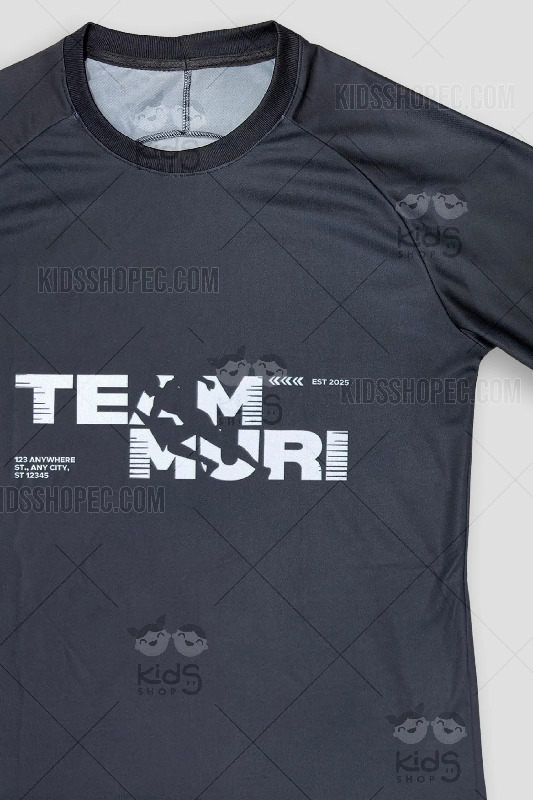 Camiseta Deportiva Personalizada Team Muri: Diseño de Gala en Negro y Blanco con Full Sublimación - Imagen 2