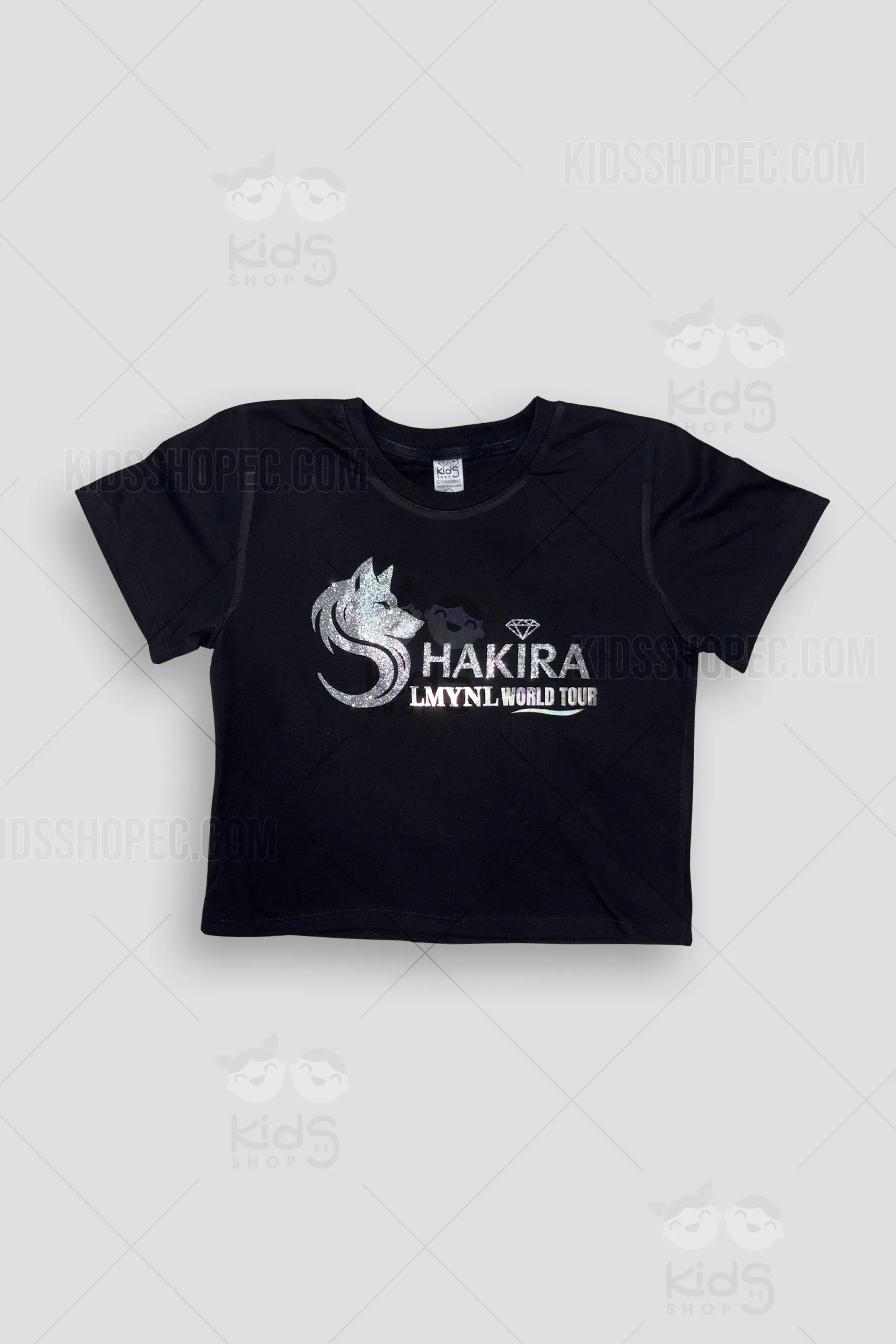 Colección Shakira Tour para Niñas: Camisetas Clásicas y Blusas Cortas (Crop Tops) con Acabado Metalizado - Imagen 3