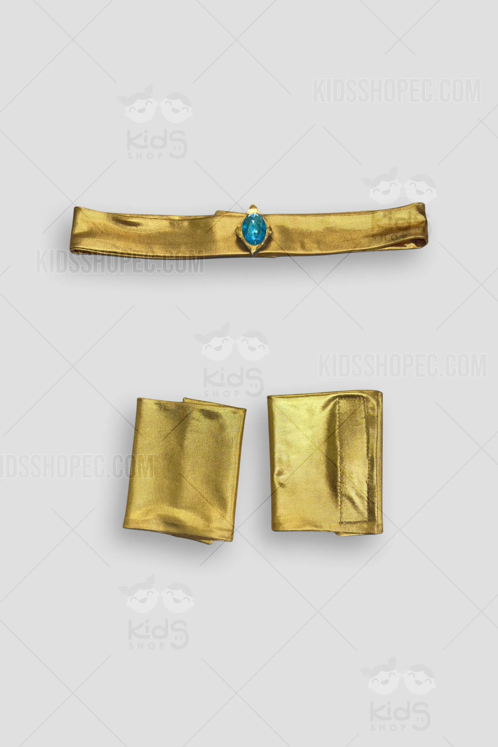Disfraz de Cleopatra para Niña: Conjunto Real de Gala con Accesorios Dorados y Lentejuelas - Imagen 4